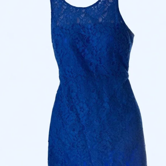 J.Crew blue lace dress Size 2 #party #eveningwear - Picture 2 of 9